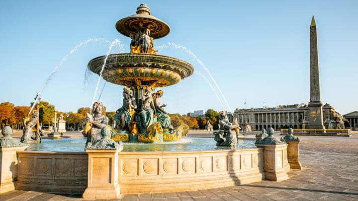 The Maritime Fountain in Place de la Concorde, Paris