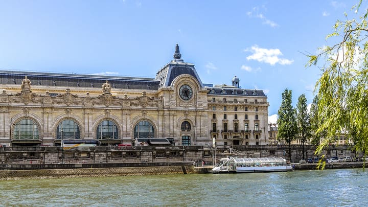 Musée d'Orsay exterior viewed across the Seine